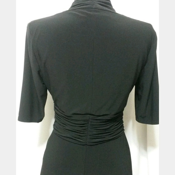 Evan Picone black dress 10 - Picture 2 of 7